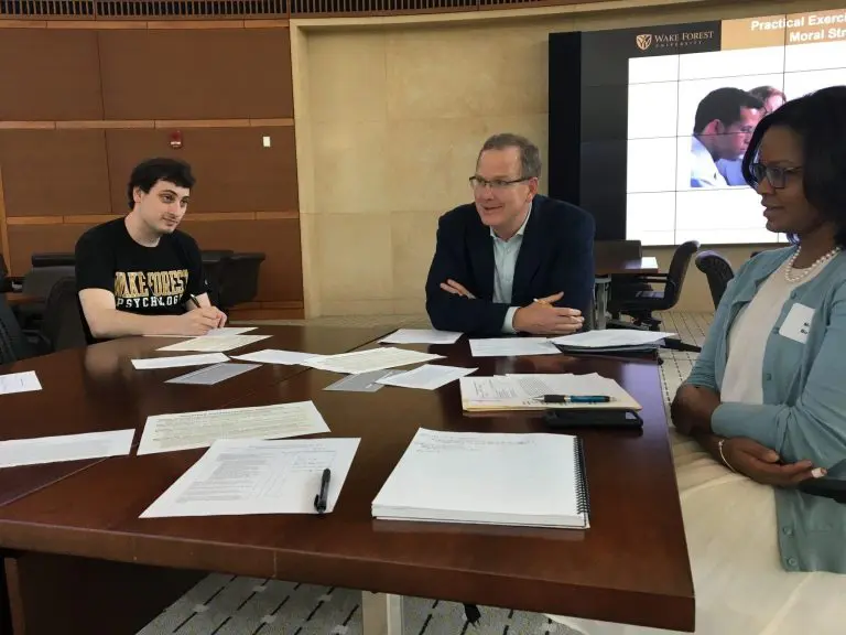 Focus of the Moral Strengths Workshop held in the Bern Beatty Colloquium on Led by Pat Sweeney