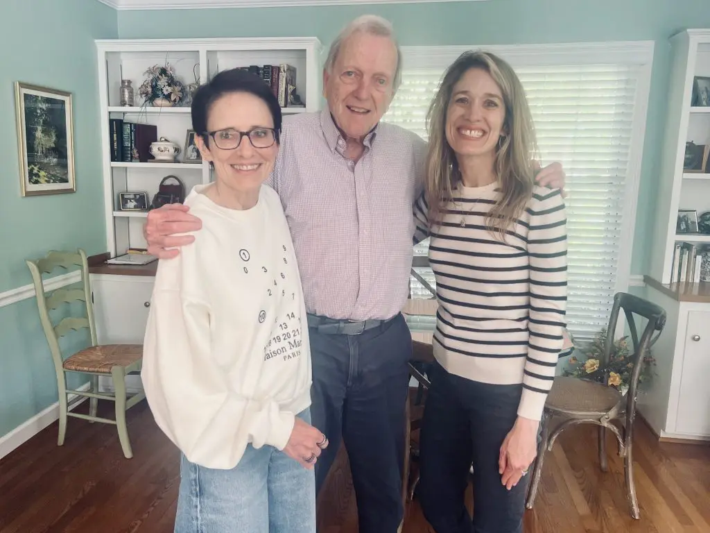 Wake alums with professor