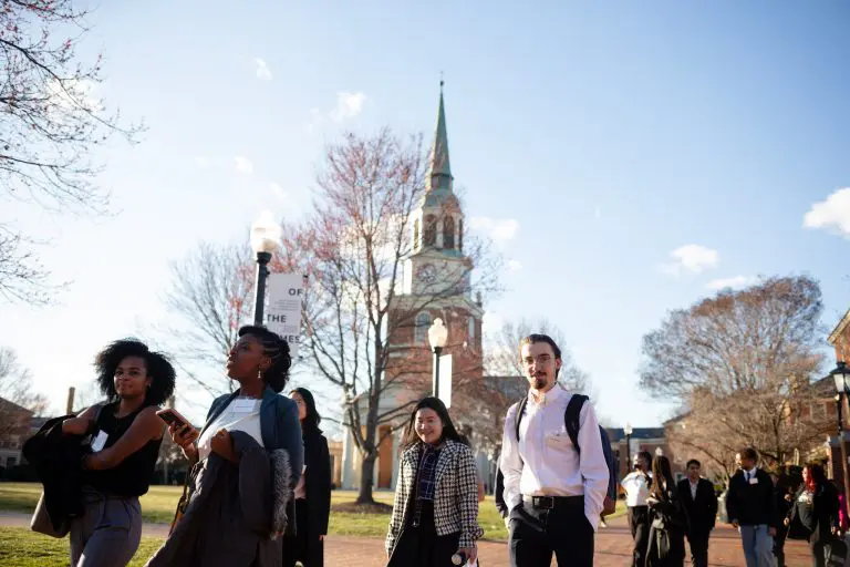 Students at Farrell Hall