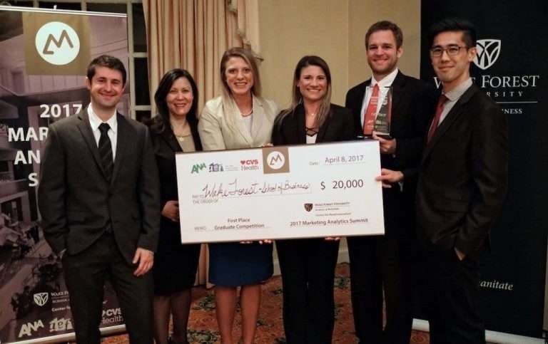 Wake Forest MBA team at 2017 Marketing Summit