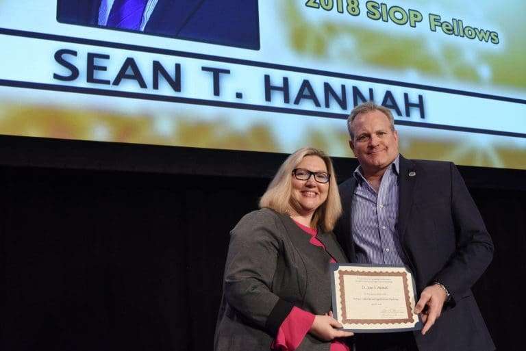 Sean Hannah receives award