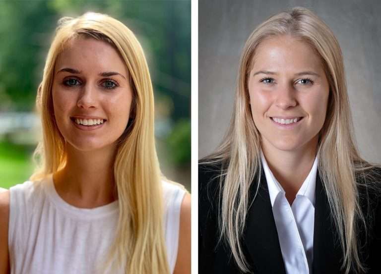 Headshots of Madison Hoff and Carolyn Burns.