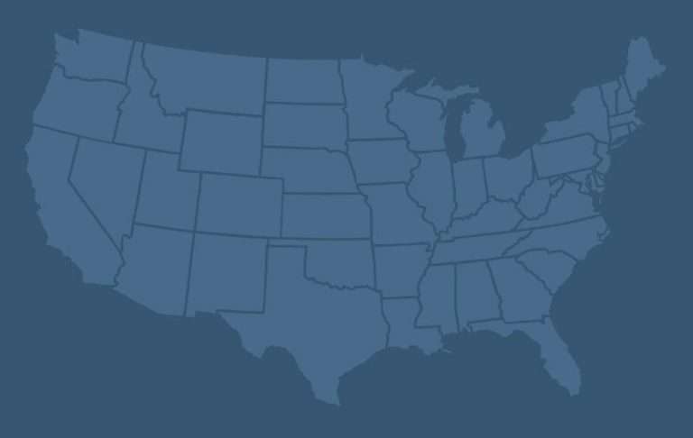 A picture of the U.S. map