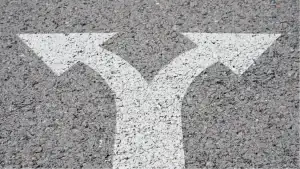 Arrows on the road