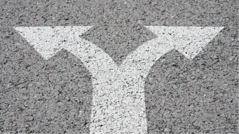 Arrows on the road