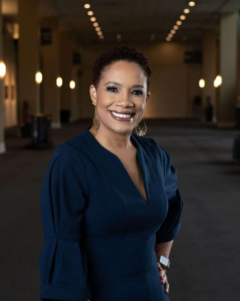 woman smiling