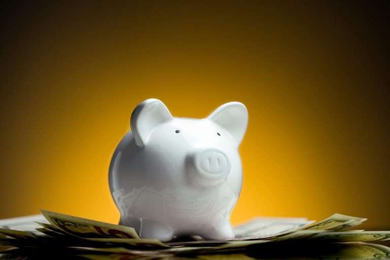 Piggy Bank Standing on Money - capitalism