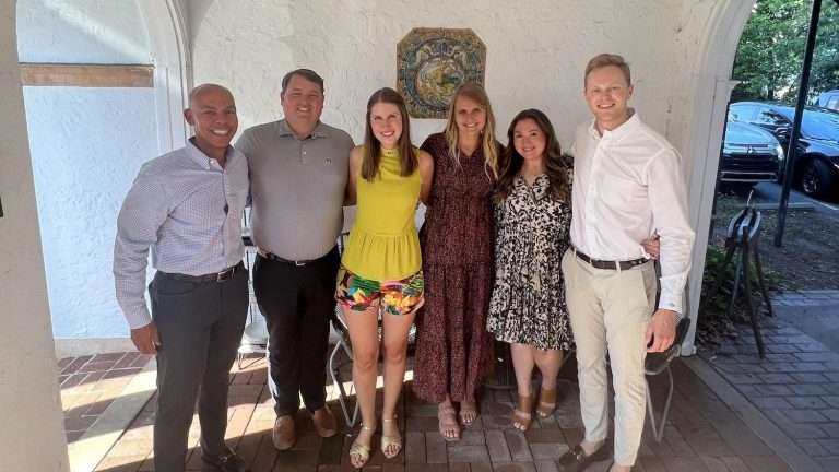 group photo of people smiling