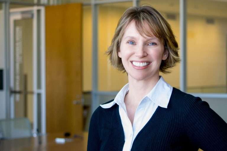 woman smiling