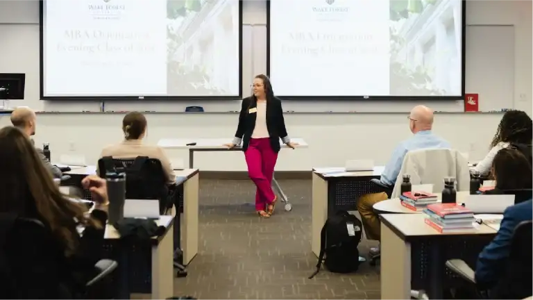 Professor teaching