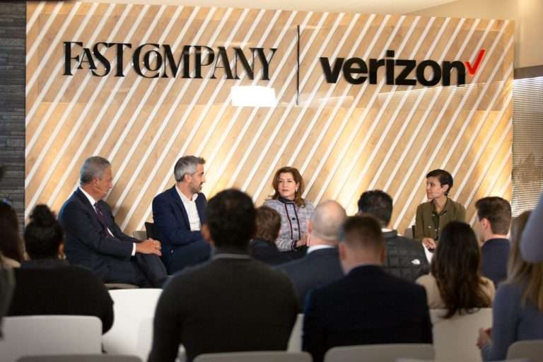 Christina Elson having a sit down panel discussion on the “Future of Capitalism”.