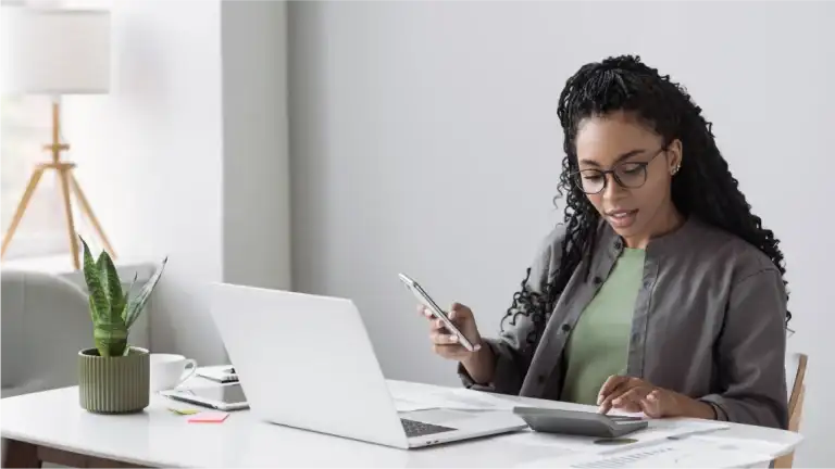 Person on a laptop