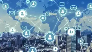 Digital display of social media connections