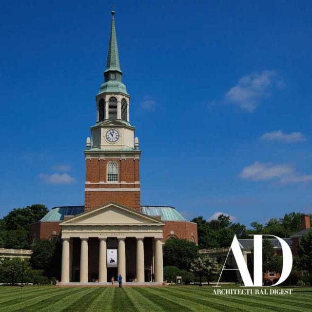 Wake Forest campus featured in Architectural Digest