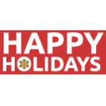 Happy Holidays typography for Wake Forest School of Business Seasonal Masthead