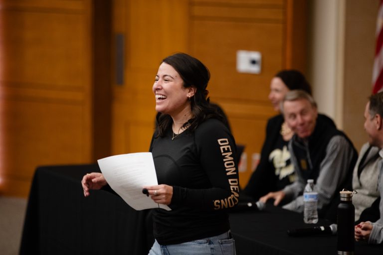 Students at Farrell Hall