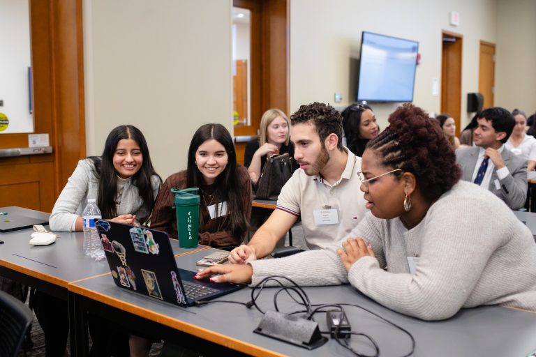 Students at Farrell Hall