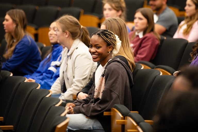Students at Farrell Hall
