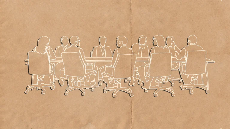 Picture of people meeting at a table