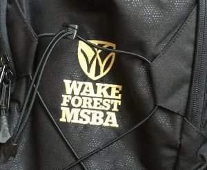 MSBA backpack.